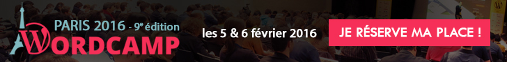 WordCamp Paris le 5 et 6 février 2016